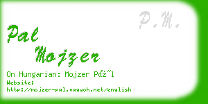 pal mojzer business card